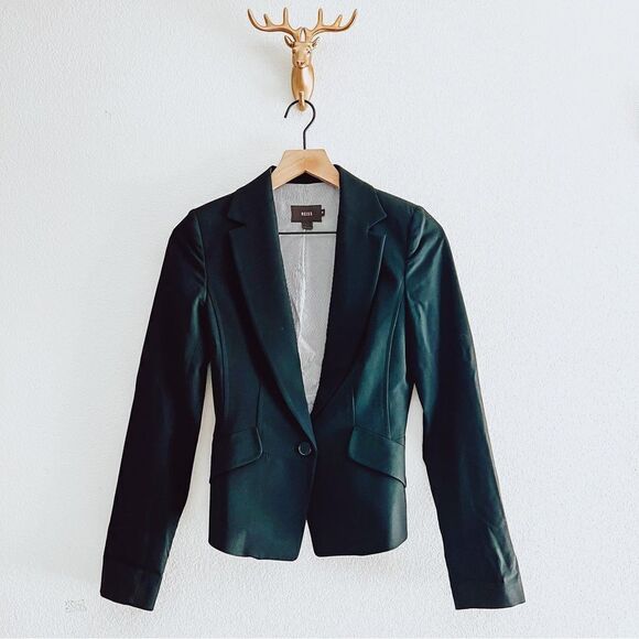 Reiss Women's Black Blazer Jacket Size 8 - Picture 1 of 7